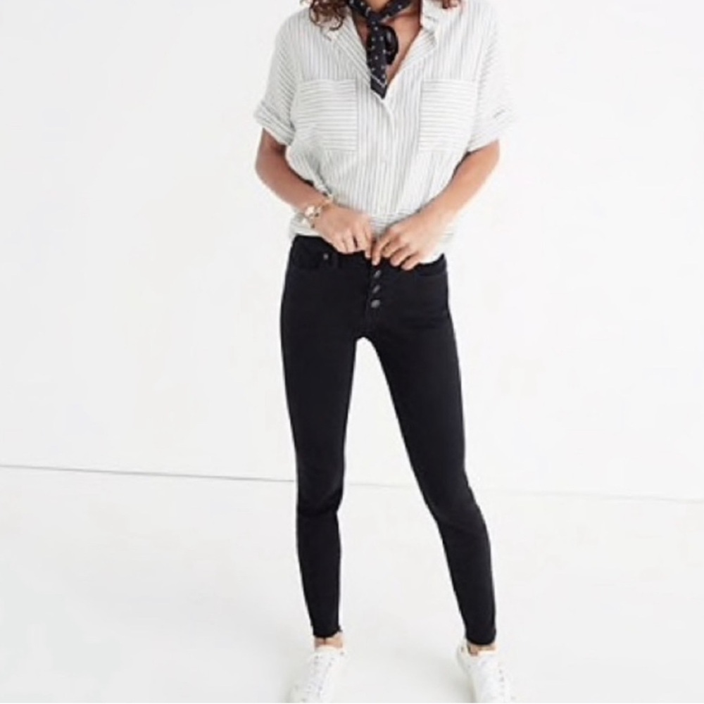 Madewell 10” high rise skinny jeans